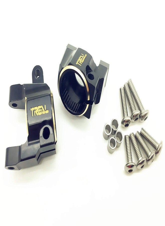 Treal Brass C Hubs for Axail SCX10 II (Black) - Image 1